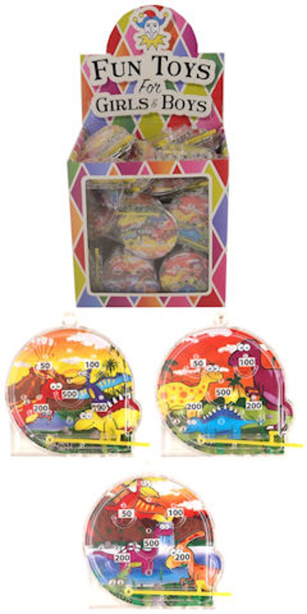 108 Stuks | Flipperspel Model: Dinosaurus in Traktatiebox (Uitdeelcadeautjes)